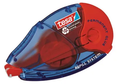 Produktbild von tesa Kleberoller tesa ecoLogo 59606 - 8,4 mm x 14 m blau permanent nachfüllbar 2er-Set