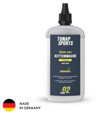 Produktbild von TUNAP SPORTS Kettenwachs Ultimate Tropfflasche - 100 ml | Fett-Wachs-Matrix mit Keramikpartikeln für Fahrradketten | E-Bike Ready |  Germany