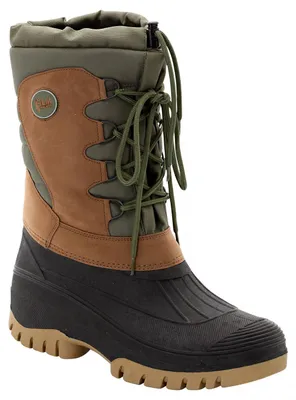 Produktbild von Winter Boots Uni (Schwarz/Grün/Hellbraun) Größe 38