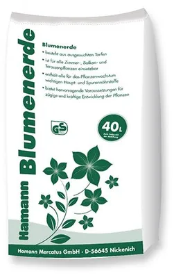 Produktbild von Universelle Blumenerde 40 l torfhaltig, nährstoffreich, gebrauchsfertig, mit guter Wasserspeicherung