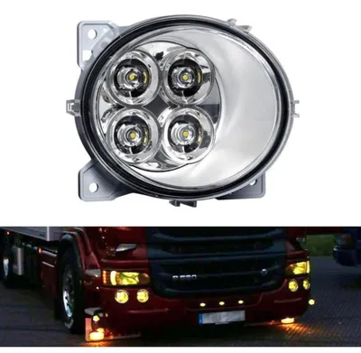 Image de Phares avant droit (à halogène) pour Scania P/G/R/T à partir de 2004, lumière jaune