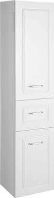 Produktbild von Aqualine FAVOLO Hochschrank mit Wäschekorb 40x184x31cm, Weiß matt