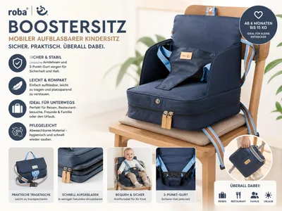 Produktbild von Baby Boostersitz navy