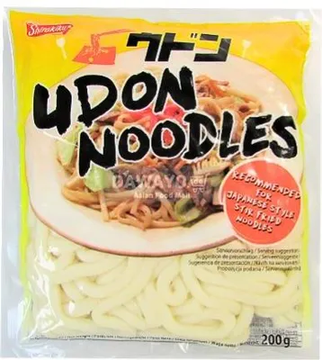 Produktbild von 200g Frische Udon Nudeln für Ramen Nudelsuppe Shirakiku Japanische Art