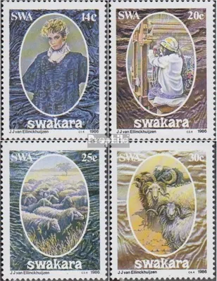 Produktbild von Briefmarken Namibia - Südwestafrika 1986 Mi 592-595 (kompl.Ausg.) FDC Karakulpelzwirtschaft
