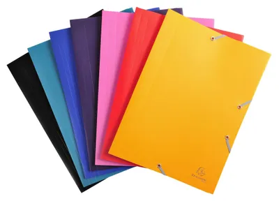 Produktbild von Exacompta Sammelmappe PP blickdicht 400µ Gummizug 3 Klappen A4 sortiert