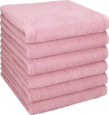 Produktbild von Betz BERLIN 6er Pack Handtücher Set Handtuch Größe 50x100 cm 100% Baumwolle Farbe - lotus - BERLIN