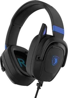 Produktbild von SADES Zpower SA-732 Gaming Headset, schwarz/blau, USB, kabelgebunden, Stereo, Over Ear, PC, PST, XBox, Nintendo Switch, VR, Phone