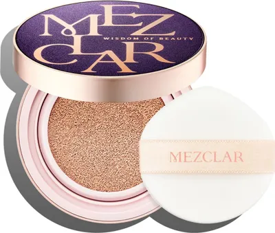Zdjęcie produktu dla MEZCLAR Skin Care Air Fit Cover Cushion (Purple) No.23, 10 g - Wielofunkcyjny podkład w formie cushion