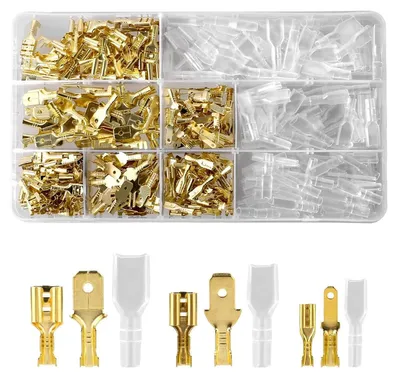 Steckverbinder-Set 450-tlg., 2,8/4,8/6,3 mm, Flachstecker