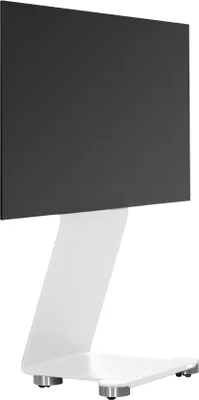Immagine prodotto di Supporto TV di design Wissmann swing art 120-ST con rotelle (bianco) bianco per TV da 40" a 65"