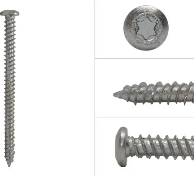 Produktbild von Fensterschrauben Halbrundkopf TX30 verzinkt 7.5 x 100 mm - 100 Stück