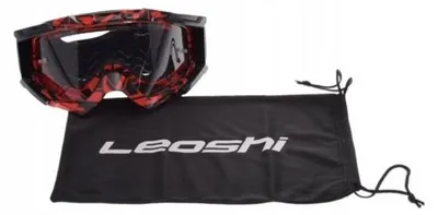 Obrázek produktu pro Leoshi Motocyklové brýle Enduro Cross ATV Červené neonové