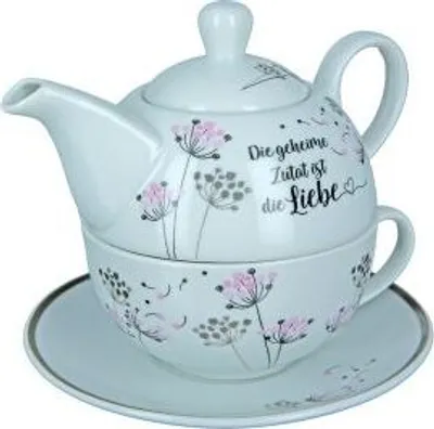 Produktbild von 1 Tea for One, Teekanne + Tasse + Untertasse für 1 person