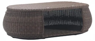 Productafbeelding van Salontafel, hoogwaardig, bijzettafel, design, ovaal, bruin, stijlvolle terras