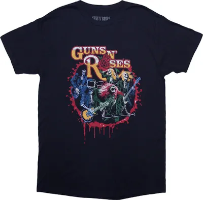 Produktbild von Guns N Roses - "Was Here" T-Shirt für Herren/Damen Uni RO13376 (XXL) (Marineblau)