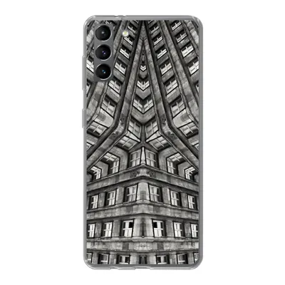 Produktbild von MuchoWow® Handyhülle Schutzhülle Hülle für Samsung Galaxy S21 Plus Kunst - Schwarz - Weiß - Psychedelisch Silikon Softcase Handy Hülle - Handy-Tasche