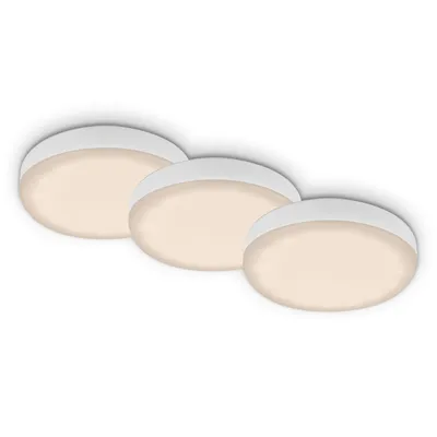 Immagine prodotto di Lampade da incasso LED Set da 3 3 W IP44 bianco Metallo-plastica Ø7,5cm Briloner