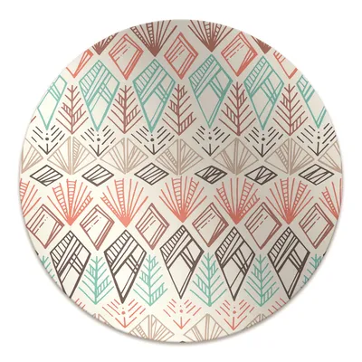Obrázek produktu pro Kulatá ochranná podložka pod podlahu - Ochranná podložka pod židli - Podložka pod podlahu - 140x100 cm - Etnický vzor