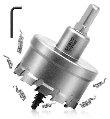 Obrázek produktu pro Robustní karbidové vrtáky se středícím vrtákem, 60 mm