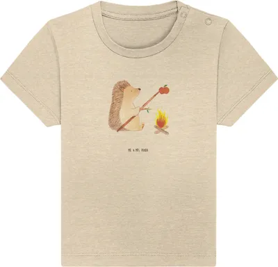 Produktbild von Mr. & Mrs. Panda  T-Shirt Igel Grillen 12. - 18. Monat - Natural Raw - Geschenk, Baby, Motivation, Sinn Des Lebens, Ziele, Babyshirt, Spruch, Shirt, Lustige Sprüche