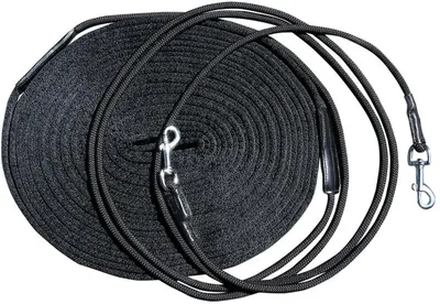 Produktbild von Doppellonge aus weichem Gurt 17 m  mit Nylonkordel und Karabiner Longierbedarf