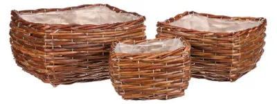 Obrázek produktu pro Autronic Obal proutěný - sada 3 ks PRP302