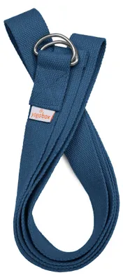 Produktbild von yogabox Yogagurt BASIC mit Verschluss aus zwei D-Ringen - petrol 3,0 m