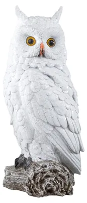 Produktbild von formano Dekofigur Eule 37 cm in reinweiß als Wintereule
