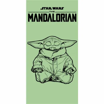 Produktbild von Star Wars Mandalorian Strandtuch aus Baumwolle