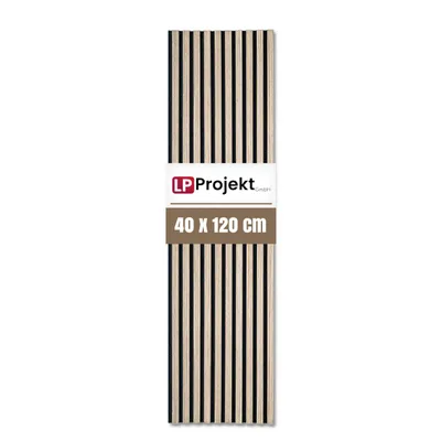 Productafbeelding van LP Projekt Houten wandpaneel 120x40 cm | Modern 3D akoestisch paneel voor ruimtes en kantoren | Decoratief wandpaneel van notenwood, geschikt voor decoratieve wandbekleding