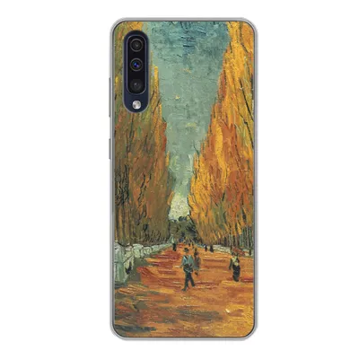 Produktbild von MuchoWow® Handyhülle Schutzhülle Hülle für Samsung Galaxy A50 Elysische Felder - Vincent van Gogh Silikon Softcase Handy Hülle - Mobiltelefonhülle