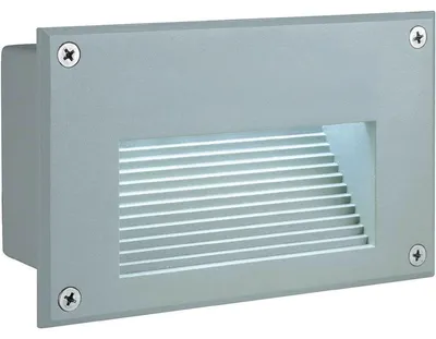 Zdjęcie produktu dla SLV Brick 229702 Outdoor recessed light Built-in LED LED (monochrome) F (A - G) 1.4 W Silver-grey