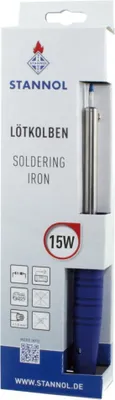 Produktbild von Stannol Lötkolben 15W 370GradC Anheizen 1,5min gerade Spitze - 750100