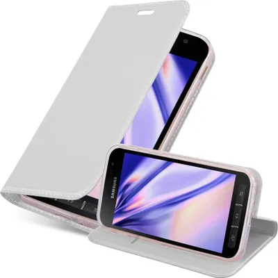 Image de Cadorabo Housse de téléphone portable pour Samsung Galaxy XCover 4 / XCover 4S Housse de protection en couleur argentée Couverture Etui Book Case Booklet