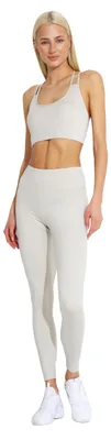 Produktbild von Carlheim Damen Sportleggings mit Reißverschluss-Tasche, Beige, Größe S