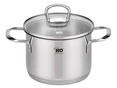 Produktbild von ELO Jaspis Topfset Edelstahl Volumenskala Induktion silberfarben 5-teilig