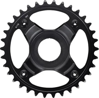 Image de SHIMANO Plateau de pédalier "STEPS SM-CRE70" noir, acier 38 dents, sans