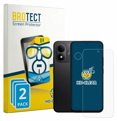 Produktbild von 2x Für Xiaomi Redmi Note 17 5G (Display+Kamera) Schutzfolie BROTECT Displayschutz Display Schutz Folie Klar Transparent