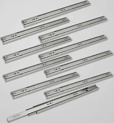 Immagine prodotto di TolleTour guide per cassetti a rotelle guide per cassetti guide per cassetti a sfere guide a estrazione totale autobloccanti lunghezza 450 mm 5 coppie