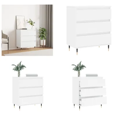 Produktbild von vidaXL Sideboard Weiß 60x35x70 cm Holzwerkstoff - Sideboard - Sideboards - Lagerschrank - Buffet
