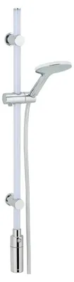 LED-Duschstange mit Duschkopf, ABS, 94 cm, verchromt