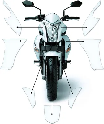 Produktbild von Lackschutzfolie Steinschlagschutz passend für Kawasaki ER-6N 2014+