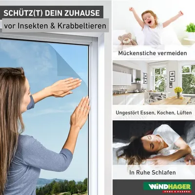 Produktbild von Fliegengitter Standard 100 x 130 cm anthrazit