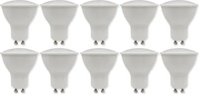 Produktbild von 10er-Pack LED-Strahler McShine "PV-70-10" GU10, 7W, 540lm, 110°, 3000K, warmweiß