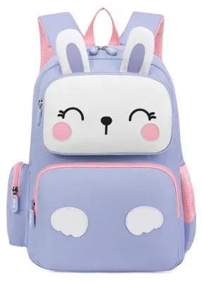 Productafbeelding van Rugzak voor kinderen, paars, 42x33x11 cm, polyester/katoen, geschikt voor jongens en meisjes