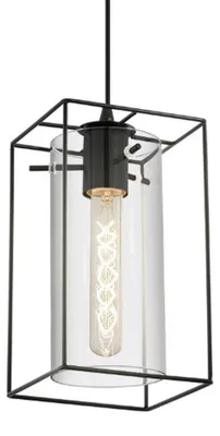 Productafbeelding van EGLO Loncino, Flexibel, Zwart, Transparant, Transparant, Staal, Glas, Rechthoekig