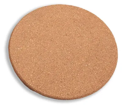 Kork-Untersetzer rund 190x10 mm, saugfähig, hitzebeständig