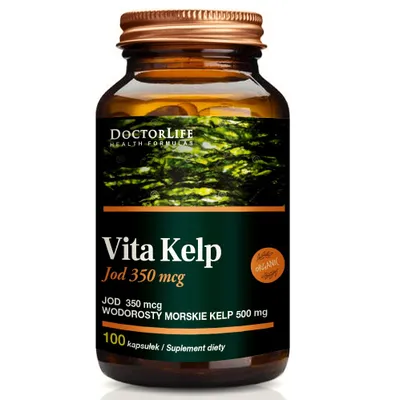 Produktbild von Arzt Lebens Vita Kelp Bio 500mg | 100 Kapseln, Organisches Jod für Schilddrüse und Stoffwechsel