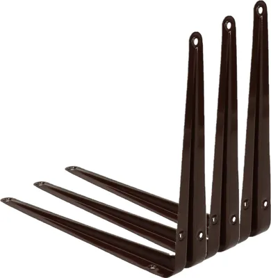 Obrázek produktu pro KOTARBAU® Sada 3 policových podpěr 225x200 mm Policové podpěry pro montáž na stěnu Brazen